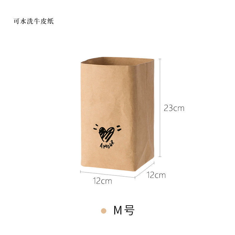 可水洗牛皮色【中号带印刷】