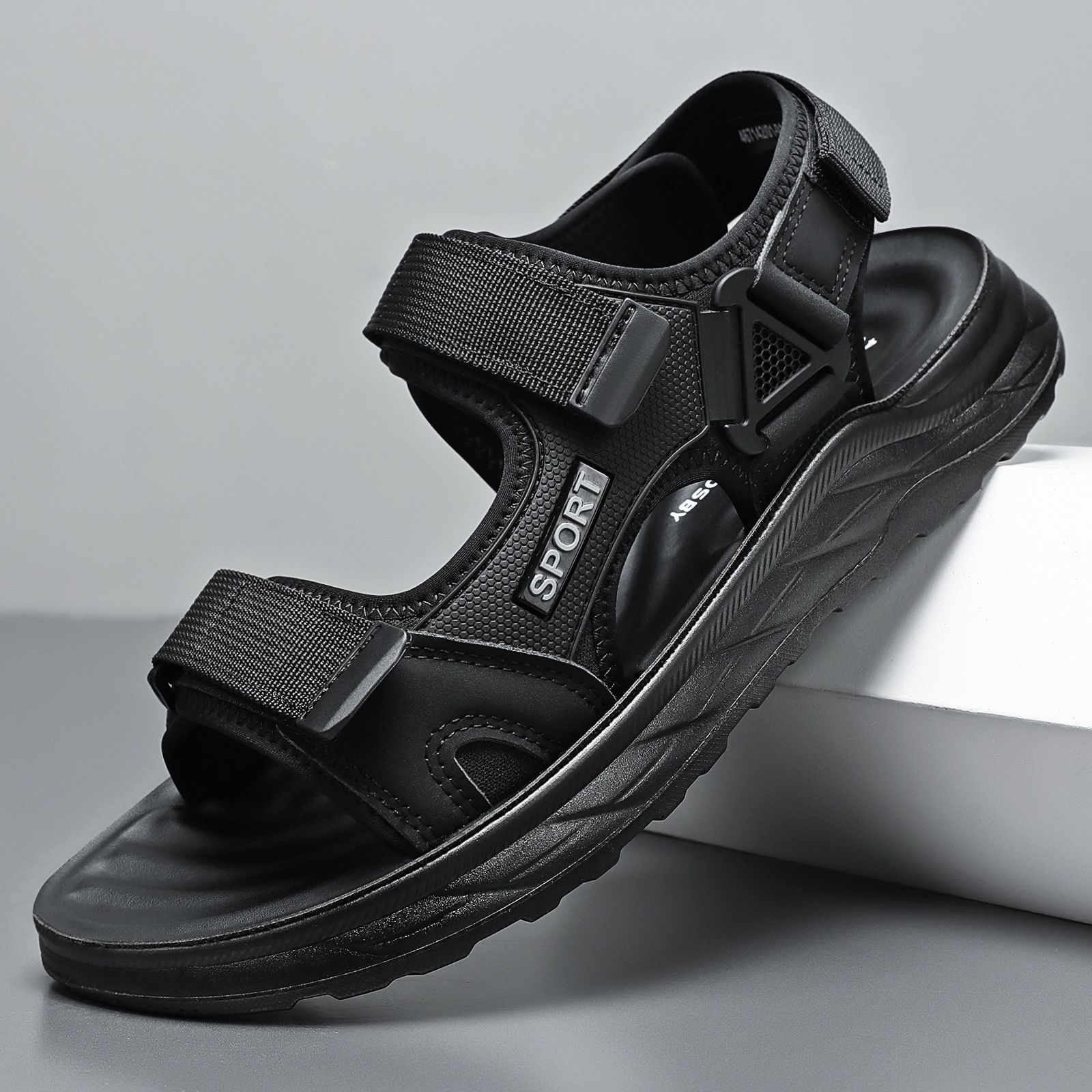Sandalias de hombre, zapatos casuales cómodos de verano, zapatos de playa al aire libre, zapatos antideslizantes de agua, ligeros y versátiles