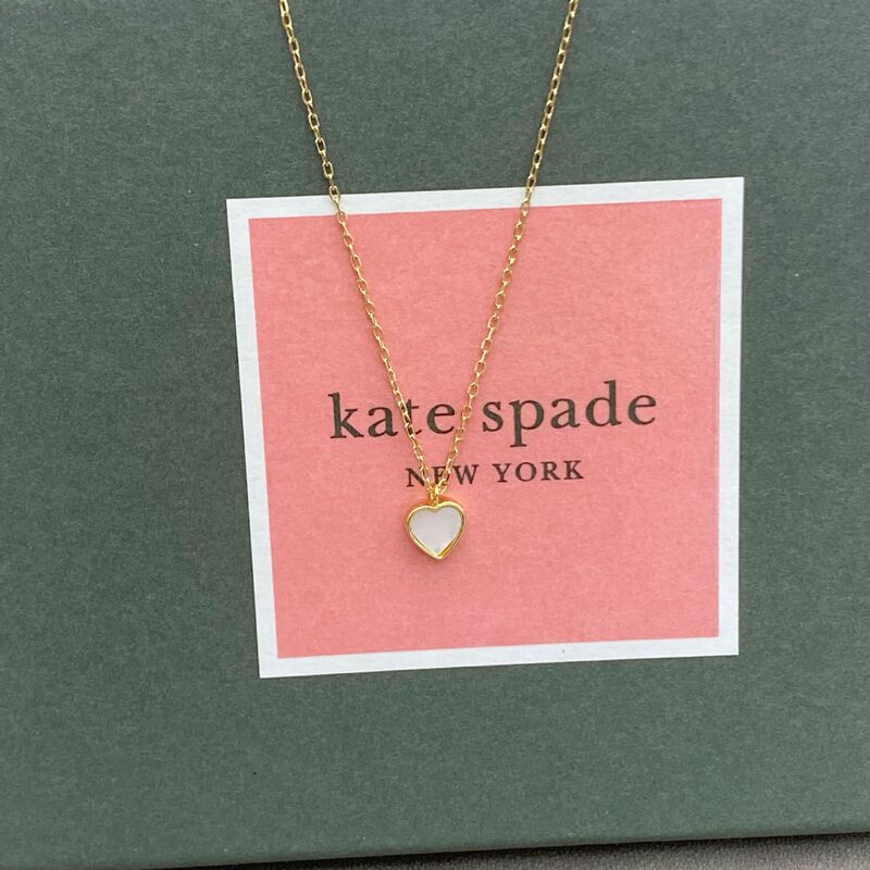 New European and American Fashion Light Luxury Simple Commuter Niche Design Inlaid Love Shell Metal Necklace