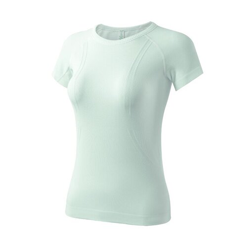 Nude round-neck yoga suit, women's short-sleeved top, elastic Pilates slim running T-shirt, breathable seamless fitness suit