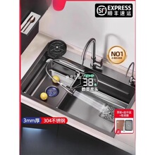 �N��ϴ�����β�304���P�ˮ��̨��ϴ��ۼ��üӺ�ϴ�˳�ˮ��