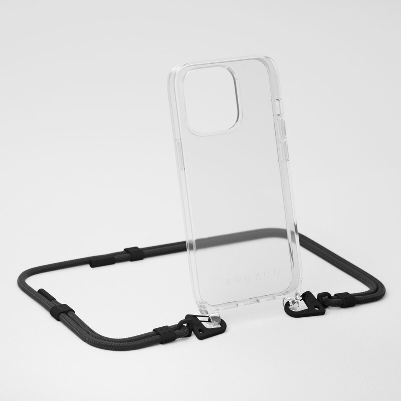 New transparent one-piece slung lanyard for iphone12pro phone case full 13MAX hard shell spot
