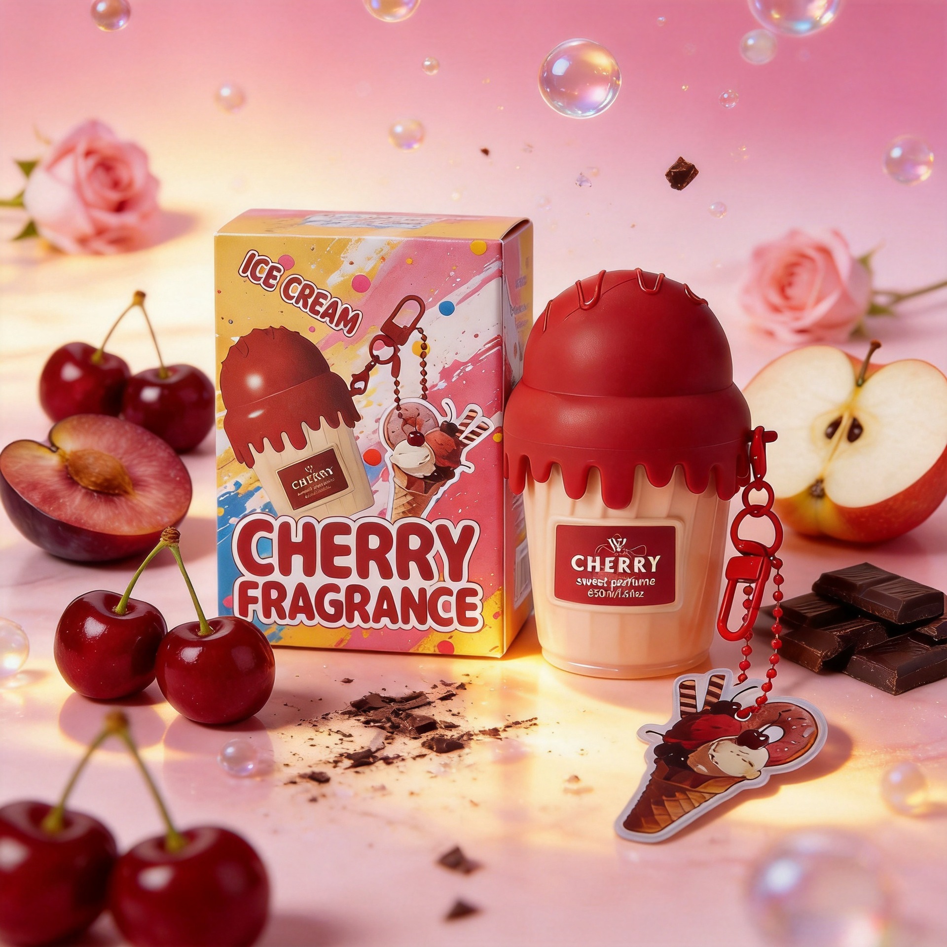 Perfume de mujer genuino europeo y americano con aroma a helado, fragancia gourmet, aroma duradero, venta al por mayor de fábrica de cosméticos.