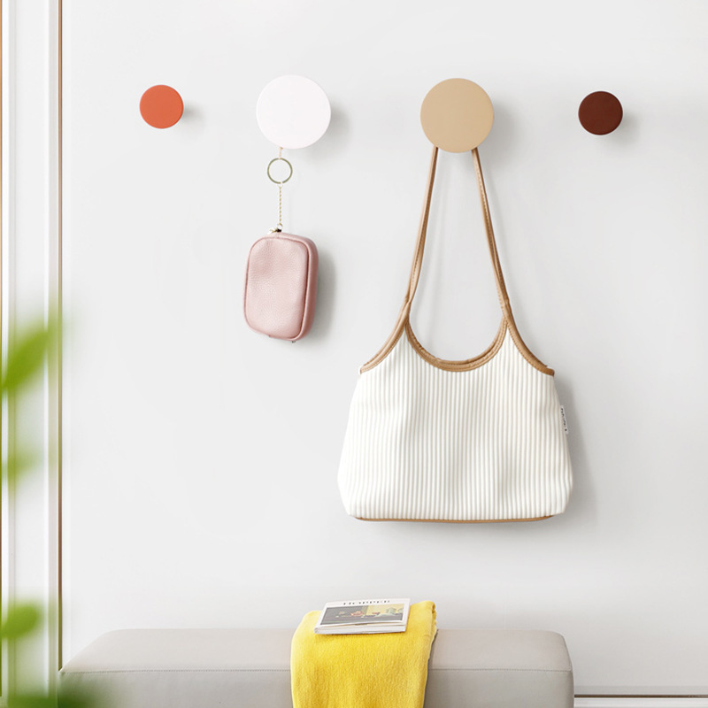 Wholesale multi-color simple hook Nordic marble resin sand stone hook coat hook Wall decorative hook manufacturer