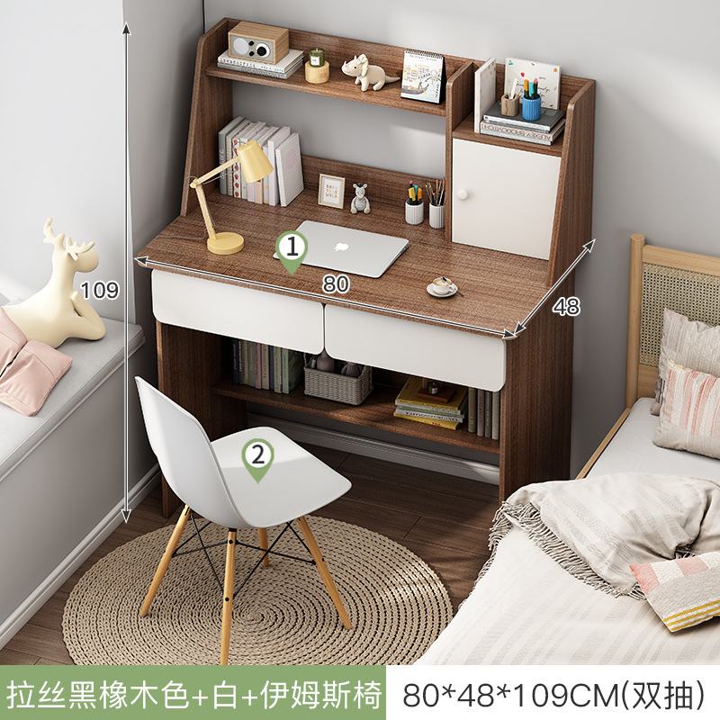 Escritorio de la computadora escritorio del hogar Escritorio de oficina con cajón simple chica moderna dormitorio estudiante Escritorio de escritura y aprendizaje