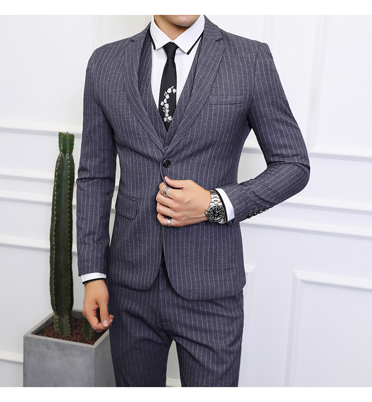 그레이 탑 + 조끼 + 바지