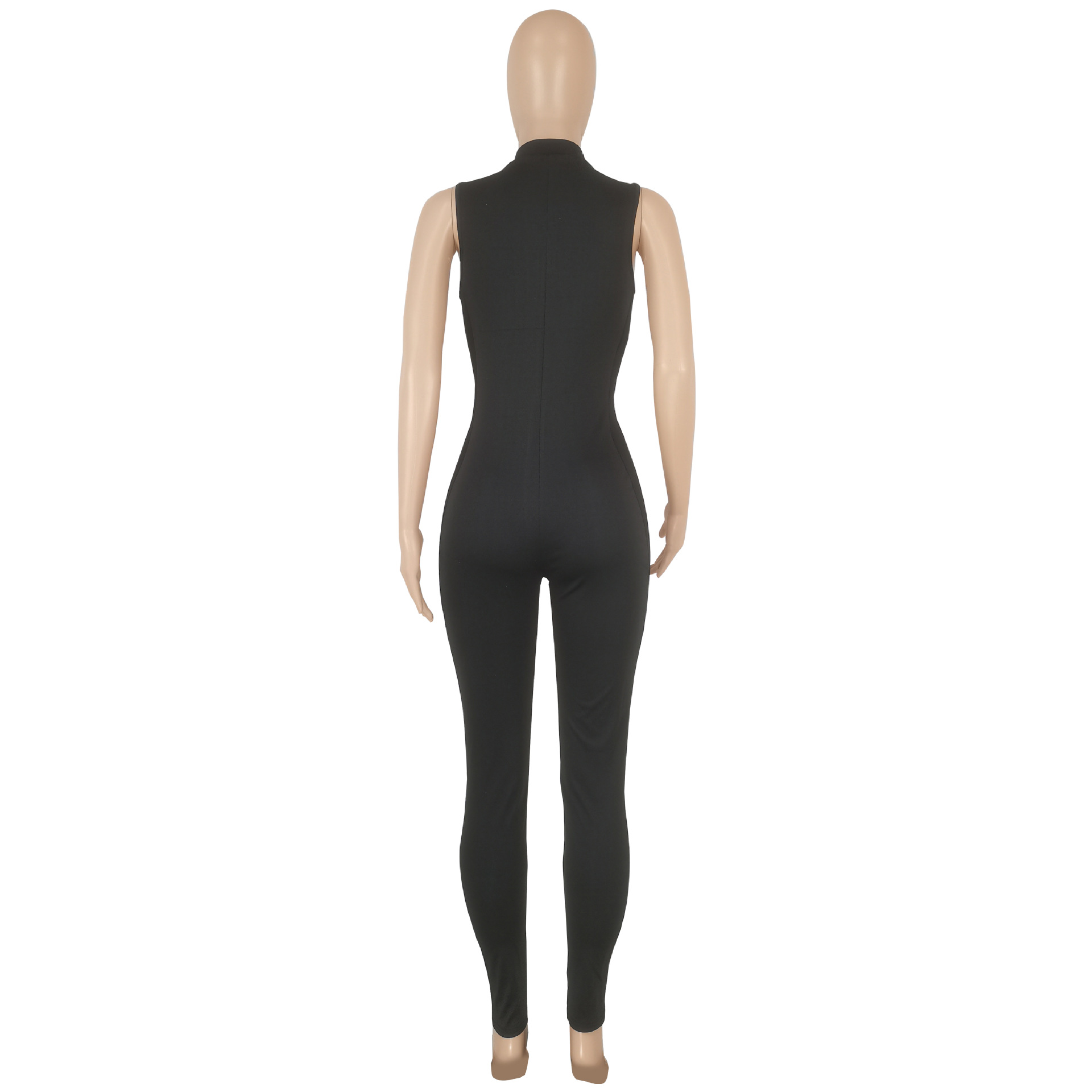 Women Clothing Sexy Tight Side Mesh Jumpsuit Women Clothing