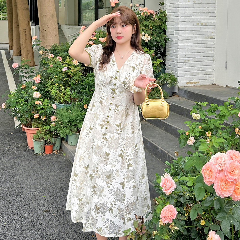   夏  XL-4XL 大きいサイズ ワンピース