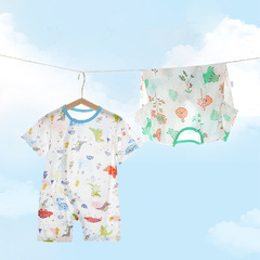 Baby onesie summer thin pure cotton boneless oblique collar tunic for crawling sleepwear and newborn clothes