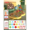 Brown handheld handle, 206 pieces