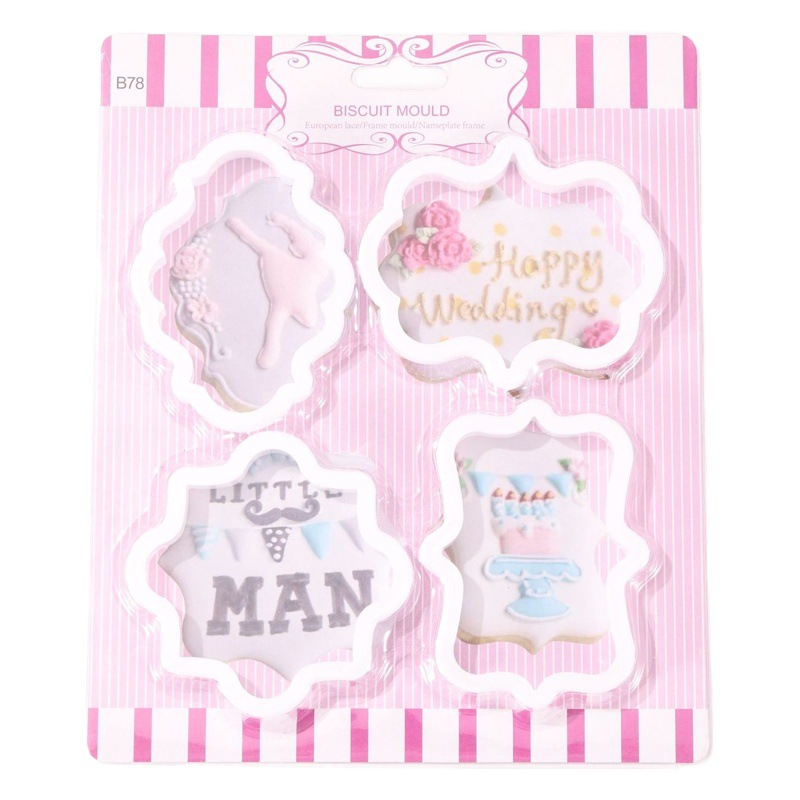 Blanco nube fondant galleta chocolate molde nube molde de corte plástico impresión pastel DIY molde decorativo para hornear