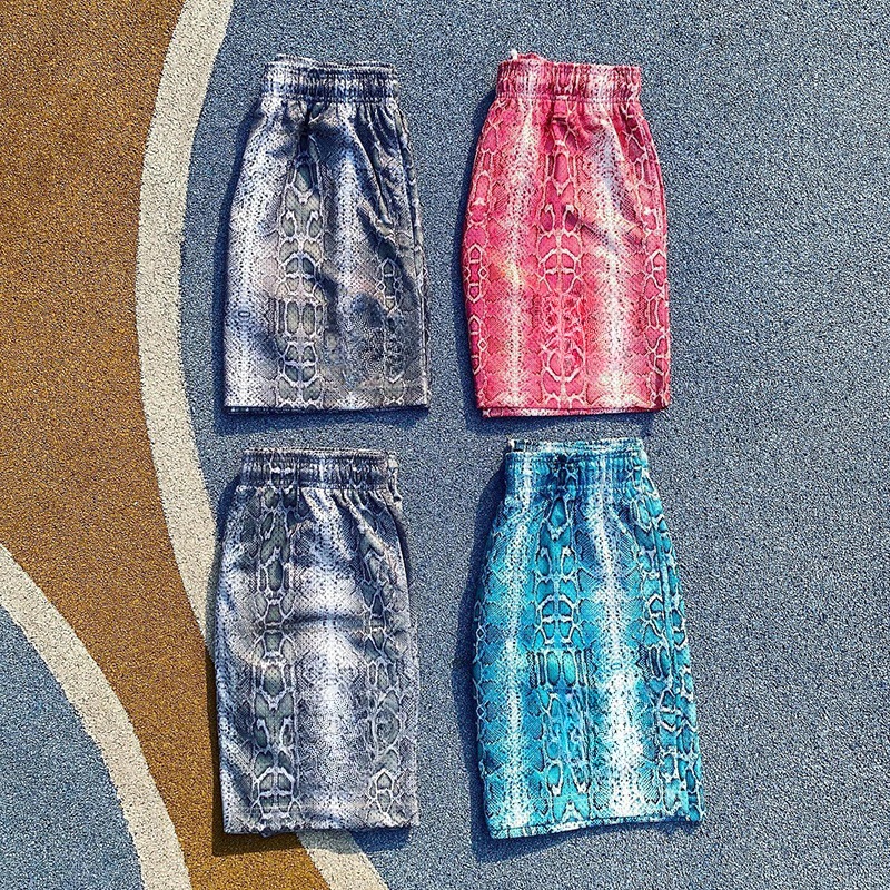 Pantalones cortos casuales de moda estilo americano, shorts deportivos de fitness de marca a la moda, pantalones de malla transpirables de secado rápido hasta la rodilla, oferta especial transfronteriza.