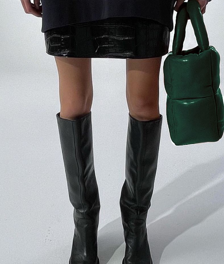 Square Shape Fashion Solid Color Square Tote Bag