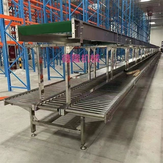 轻型无动力滚筒输送机 托盘输送机流水线 动力自动化滚筒输送设备