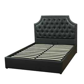 床北欧现代简约双人主卧皮床软包1.8榻榻米箱式储物婚床家具皮艺