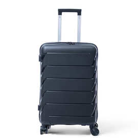 外贸批发PP材质行李箱静音万向轮22寸旅行箱26寸30寸大容量拉杆箱