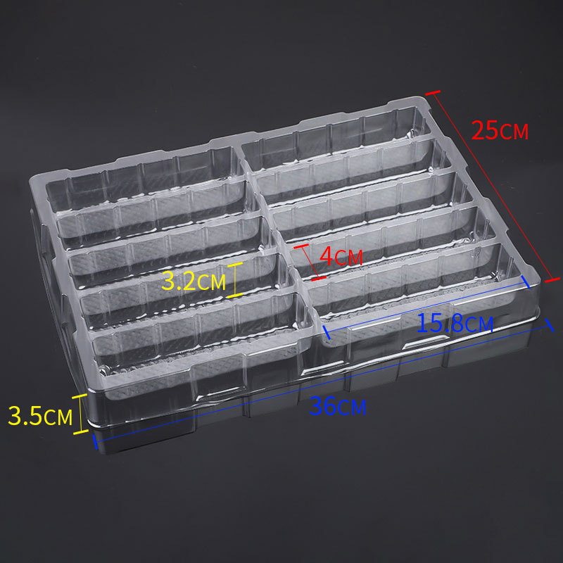 10格吸塑内托pvc吸塑盒透明包装托盘定制塑料盒