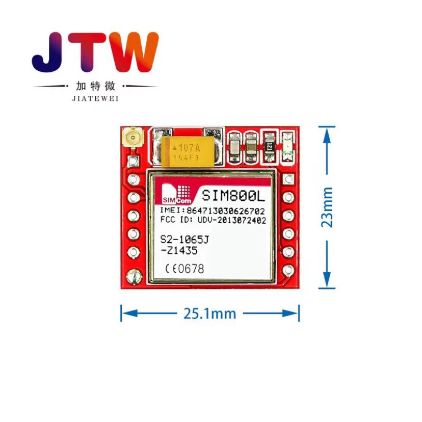 SIM800L GPRS/GSM модуль, микроSIM плата, модульная плата с антенной
