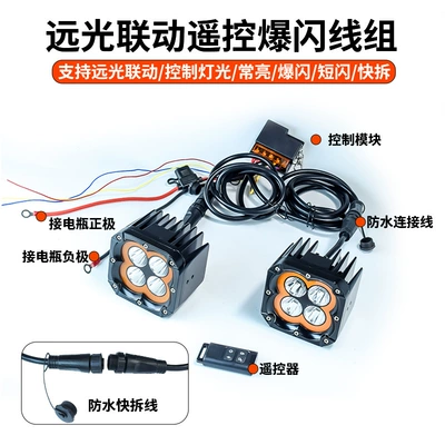 S4 Lucky Star Super Bright Road-Lighting Strip with Daytime Running Lights Car Off-Road Spotlight A-Pillar Front Bumper Led Spotlight (Roof Light)
