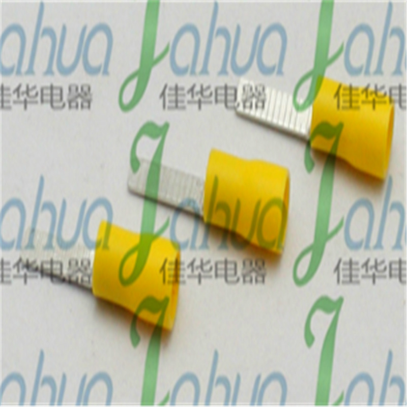 DBV5.5-10 片型预绝缘端头 冷压接线端子 黄铜