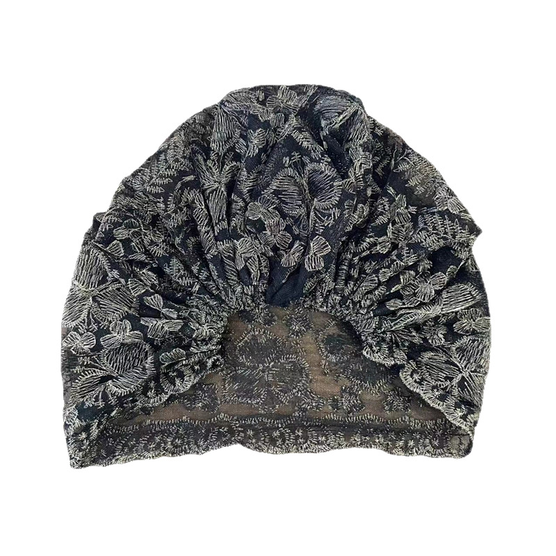Spring and summer gauze scarf light scarf hat new explosion lace bag head hat fashion hair lady hat pile hat