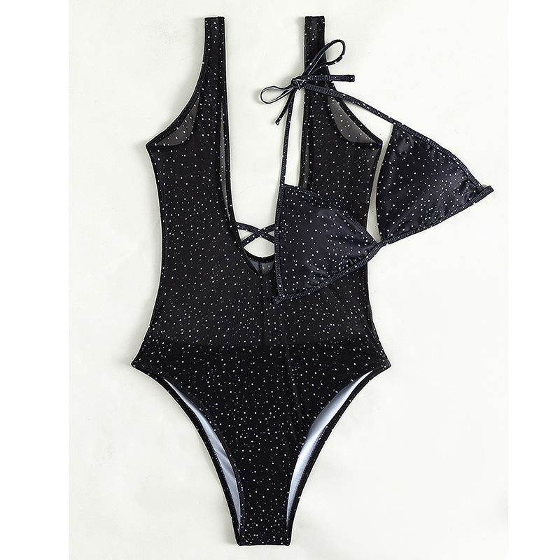 sexy polka dot print bikini split two-piece swimsuit  NSOLY122451