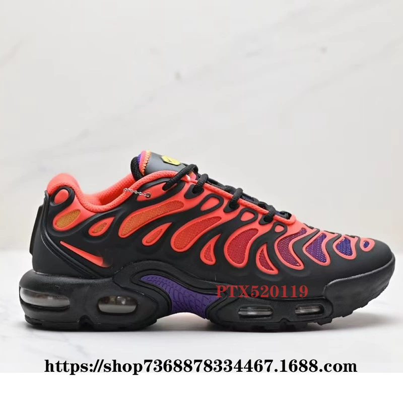 Putian Company -level Air Max Plus Drift 2024 air cushion air -breathable running shoes men and women casual shoes gray orange