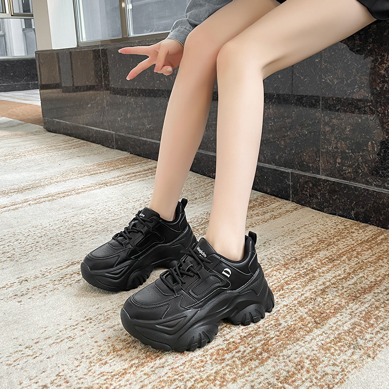 Zapatillas Augu Shiden para Mujer, Primavera 2026, Nuevas con Plataforma, Suela Gruesa, Estilo Deportivo, Casuales, Blancas