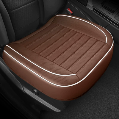 Seat cushion, seat cover all-inclusive non-backrest monolithic car seat - mocha-brown-square-mat-universal