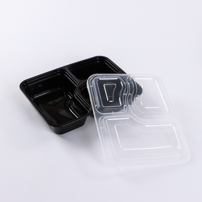 使い捨て弁当箱現物卸売り長方形高蓋PPプラスチック出前包装食品弁当箱弁当箱カスタム|undefined