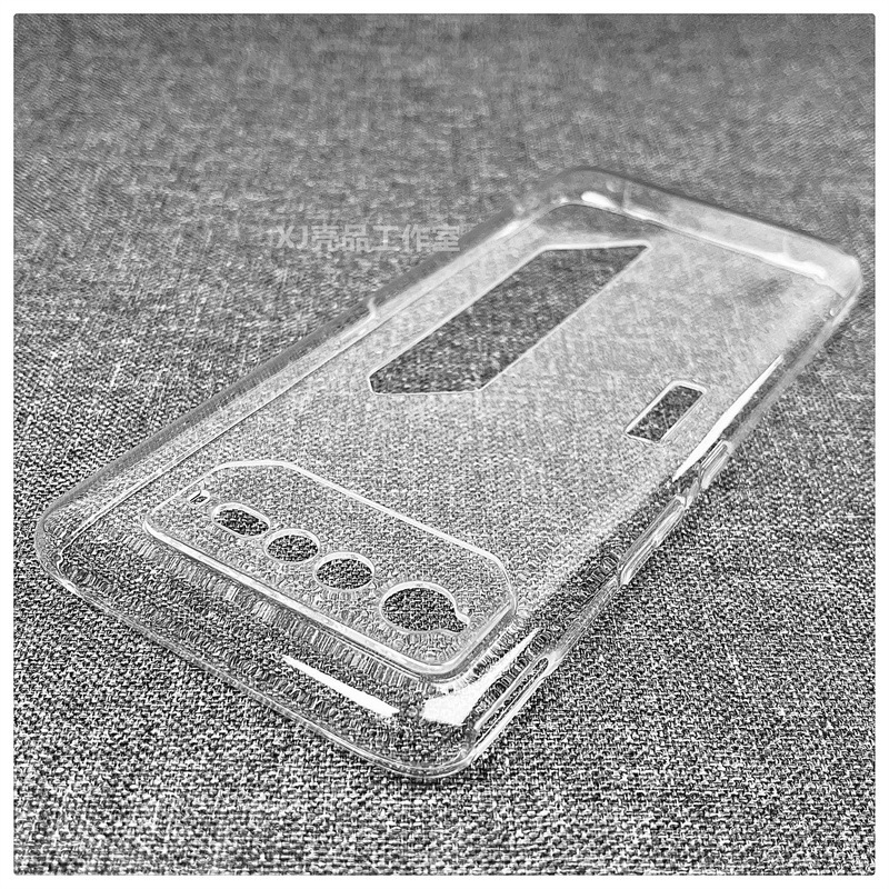 Transparent and Simple, Suitable for Asus Rog6Pro Mobile Phone Case, Soft Shell, Ultra-Thin Clear Water Case, Anti-Fall Silicone Arc Edge