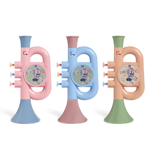 Factory Wholesale Cross-border New Model Horn Pressurized Water Spray Gun Children's Water Gun Water Play Outdoor Parent-child Beach Toys