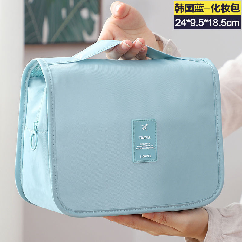 シンプル韓国版旅行防水高颜値化粧携帯洗面バッグ大容量男女化粧袋フックバッグ|undefined