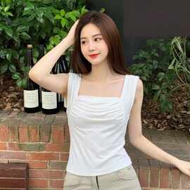 吊带背心女修身简约小众打底衫大码内搭百搭外穿显瘦通勤时尚上衣