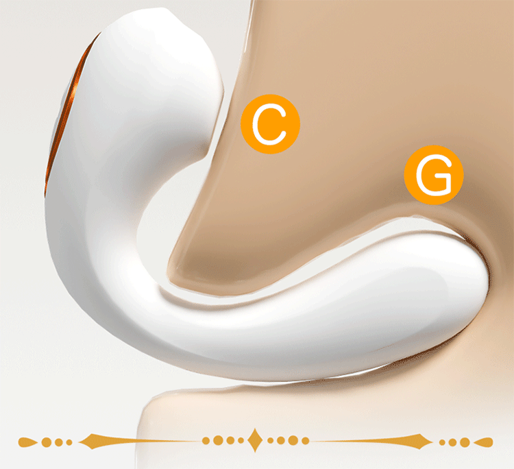 Wearable Vibrator with App Control, Discreet Wearable Design, Silicone and ABS, White — detail image 9