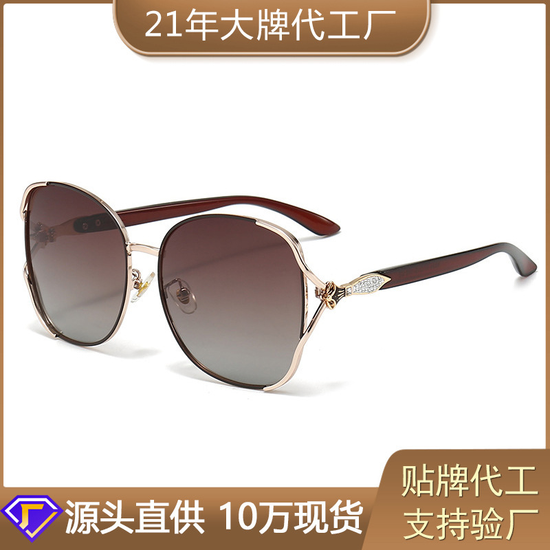 网红街拍偏光太阳镜女士2025新款高级感遮阳防晒个性防紫外线墨镜|undefined