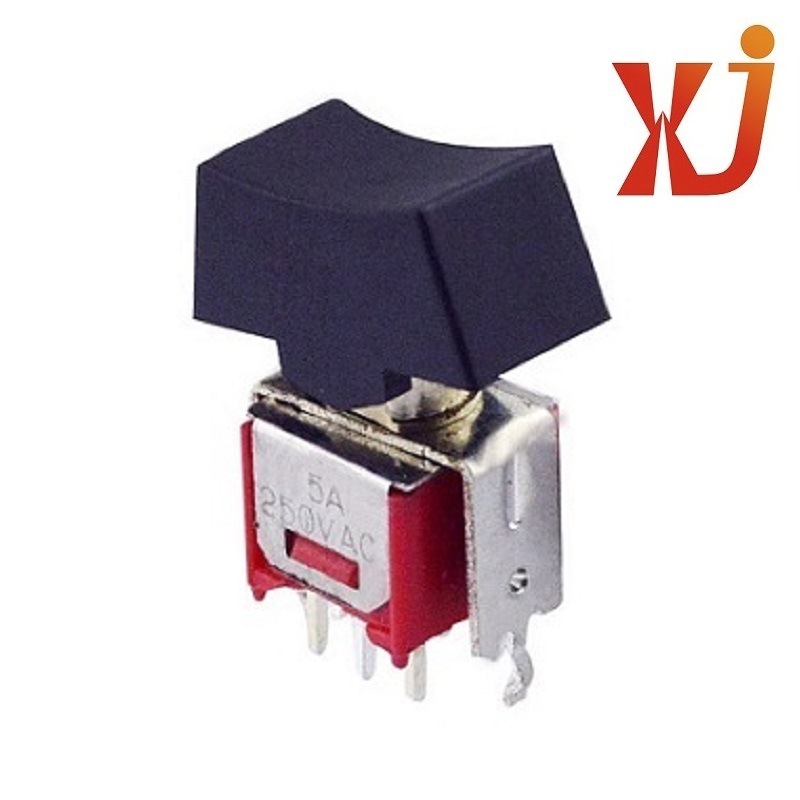 立式3档摇摆开关 翘板钮子开关2档3档 大电流3档摇摆开关双排6脚