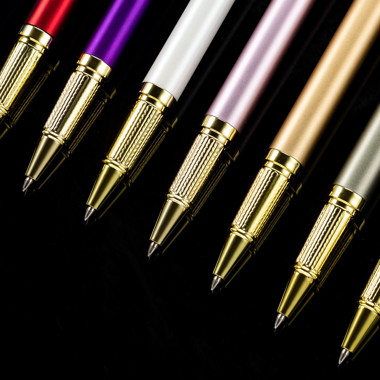 Negocio plástico firma pluma letras Logo nuevo multicolor pintura gel pluma regalo promocional publicidad pluma al por mayor