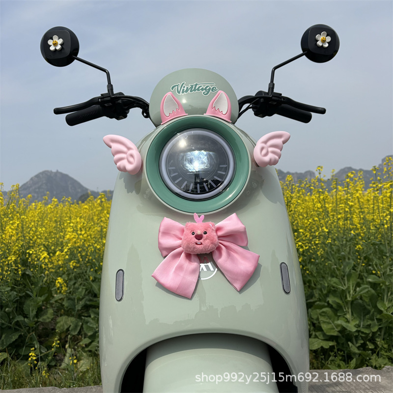 Tailg Accessories Electric Vehicle Decoration Accessories 2025 Niu Electric Car Modification Helmet Stickers Emma Metaverse