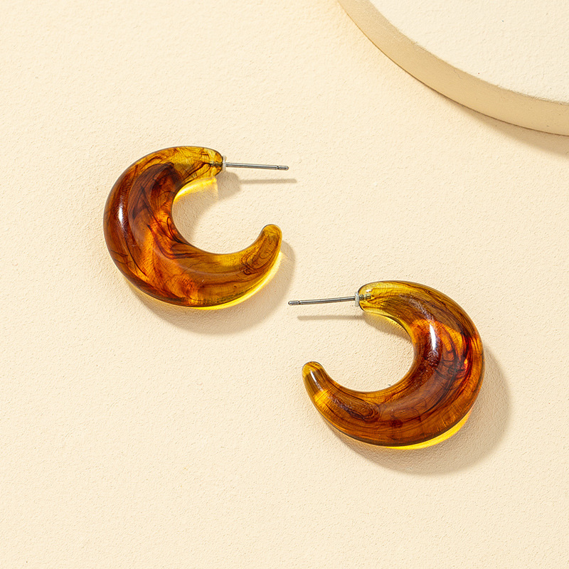 Boucles D&#39;oreilles En Acrylique Rétro display picture 9