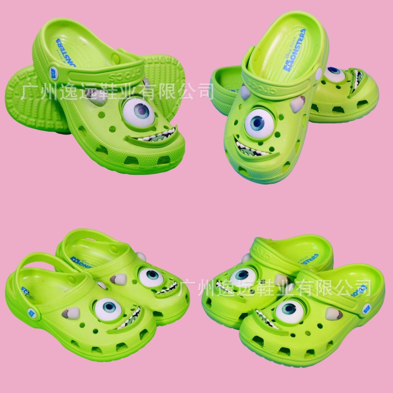 Nuevo monstruo eléctrico conjunto Cross Hole zapatos de moda para niños zapatillas de playa al aire libre