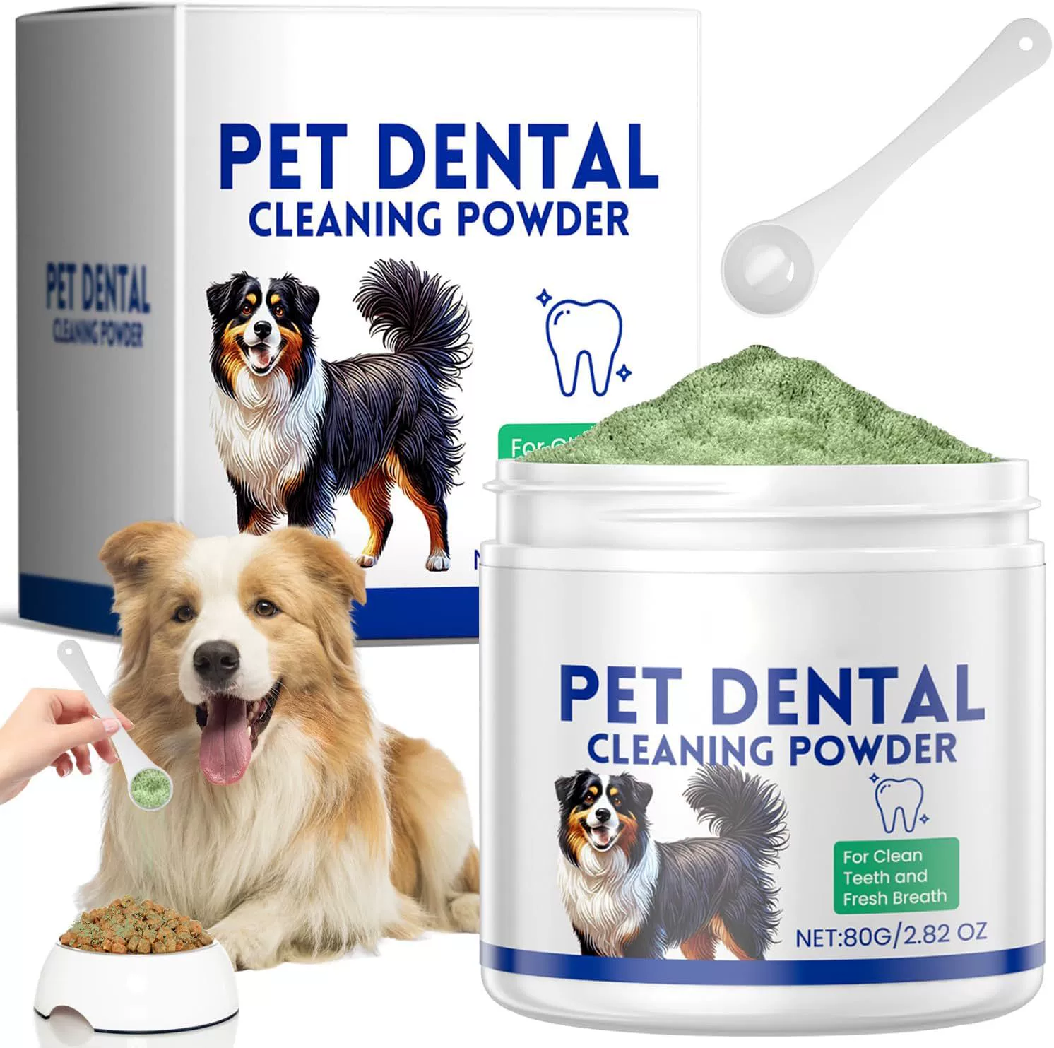 Производитель Pet Dental Cleaning Powder для собак поддерживает OEM.