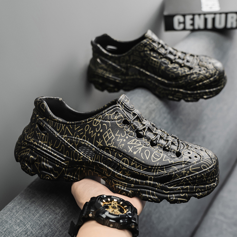 Medias zapatillas para hombres de verano transpirables nuevas zapatillas de playa antideslizantes con base suave para hombres sandalias de cabeza