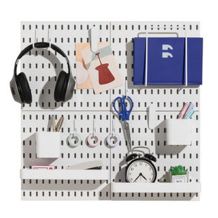 Hole-Free Household Plastic Hole Board Kitchen Bathroom Wall Storage Rack Wall Hanging Storage Hook Direct Sales Factory