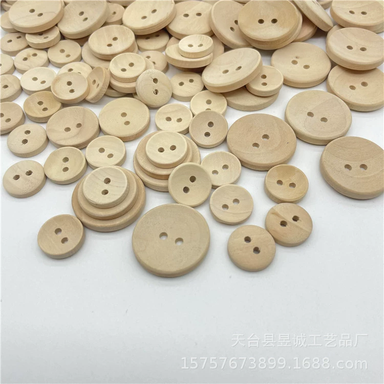 В наличии Оптовые Два Глаза Деревянные Кнопки Естественный Журнал Цвет Чаша Пряжка Деревянная Пряжка