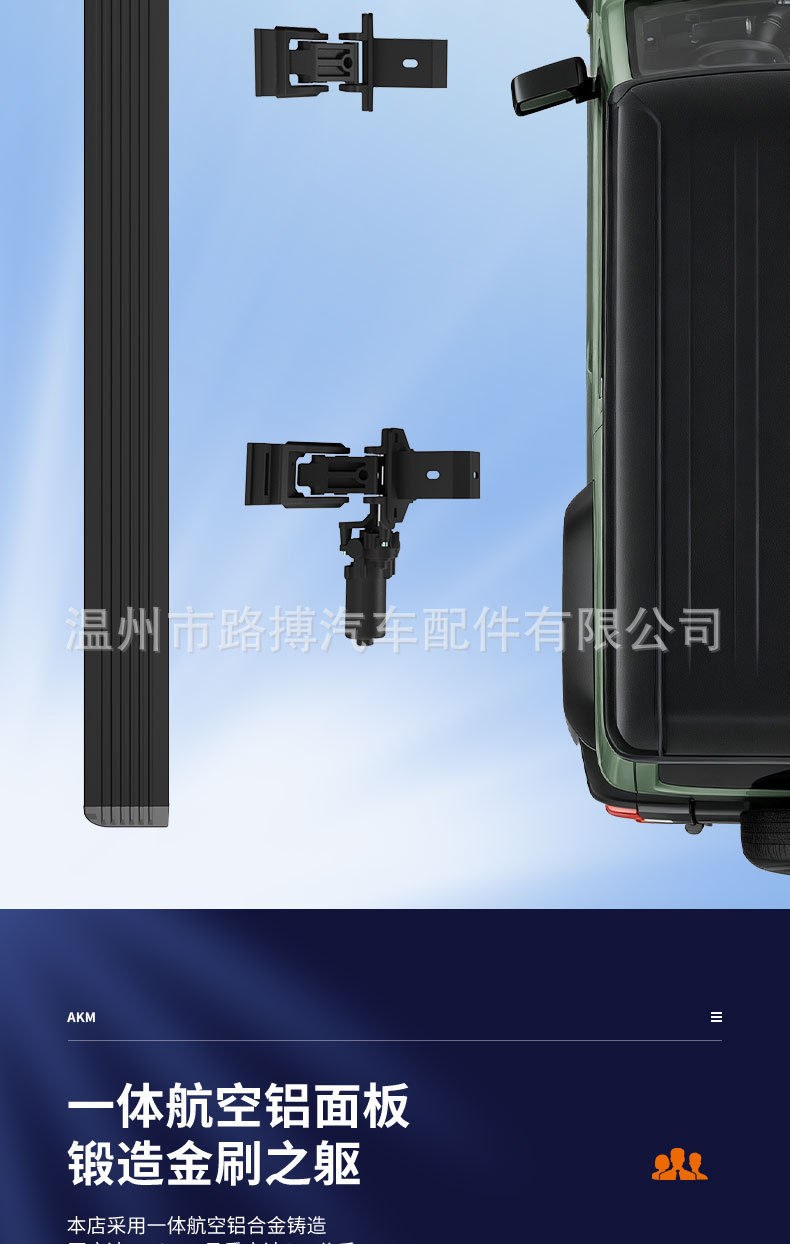 Suitable for Suzuki Jimny Jimny Electric Pedal 3-Door Side Pedal Five-Door Automatic Retractable Welcome Modification