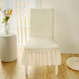 CSF9椅子套罩全包通用酒店餐厅饭店餐桌椅套家用靠背木凳子罩