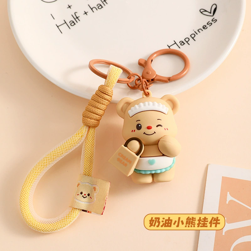 Настоящая Cartoon-ойл? (непонятно) Genuine cartoon oil, keychain, creative doll, cute pendant, with little bears, Birthday gift, wholesale