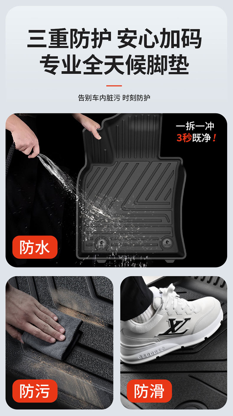Suitable for Lexus Es200 Es300H Rx300 Rx350H Special All-Weather Tpe Car Floor Mats
