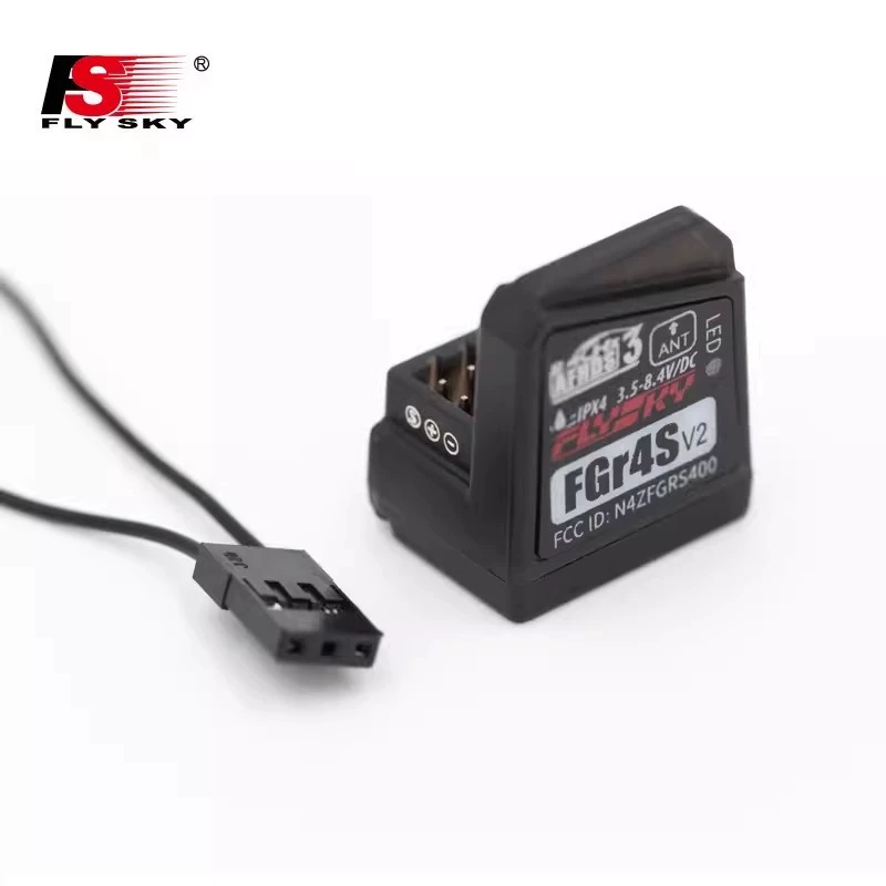 FLYSKY 富斯 FGR4S V2 встроенная антенна 2.4G двухканальный приемник NB4 пульт дистанционного управления четыре канала